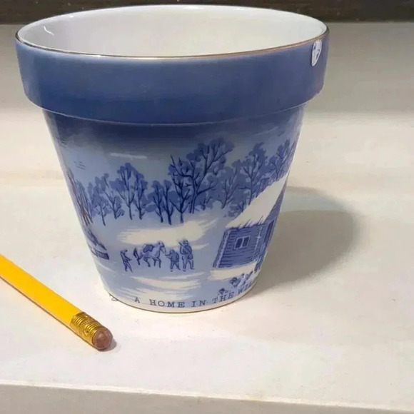 Currier and Ives Plant Pot - Picture 4 of 7
